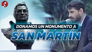 ¡HACIENDO PATRIA 🇦🇷  El Presto donó un monumento a San Martín en Villa Yacanto Córdoba [upl. by Eilegna352]