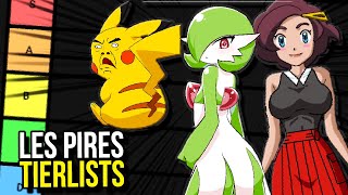 JE FAIS LES PIRES TIERLIST POKÉMON EXISTANTES [upl. by Larrie]