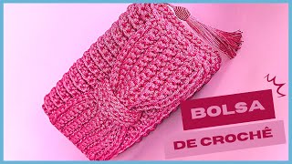 BOLSA DE CROCHÊ  CLUTCH DE LAÇO [upl. by Acirea14]