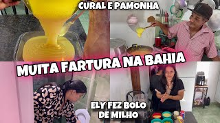 🔴MUITA FARTURA NA BAHIAELY FEZ BOLO DE MILHOTIO FEZ PAMONHA E CURALSENTAMOS NA FRENTE DE CASA 🏠 [upl. by Aisaim]