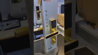 Hotel RF Card lock in gold colormcpolock hotellock mifarelock lockfactory [upl. by Ethelstan404]