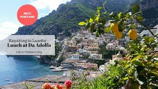 Lunch at Da Adolfo restaurant  Positano [upl. by Einafpets]