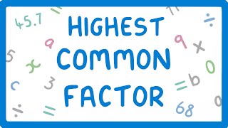 How to find the Highest Common Factor 7 [upl. by Nelsen]