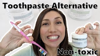 quotJust Ingredientsquot Tooth Powder  Nontoxic alternative to conventional toothpaste [upl. by Ahusoj]