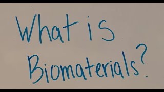 What is Biomaterials [upl. by Nahtanaj520]