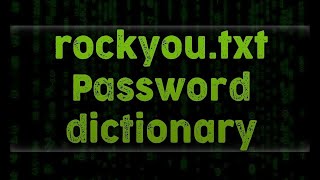 Rockyou Wordlist In Kali Linux [upl. by Gilletta]