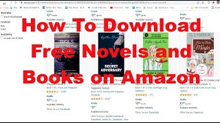 How To Download Free Novels and Books on Amazon [upl. by Merl]