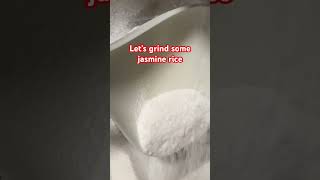 Homemade rice flour riceflour grind jasminerice rice [upl. by Ceporah730]