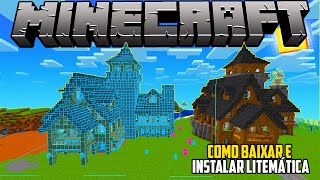 Como usar o Litemática  Tutorial do Minecraft 120 minecraft tutorial mods [upl. by Hurwit340]