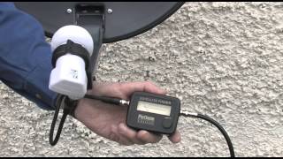 Using a SatFinder satellite meter to align your dish [upl. by Bonny35]