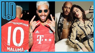 Neymar se burla de Maluma dedica canción a exnovia del cantante [upl. by Lorsung]