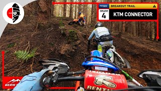 Berm Buster  Husqvarna Loop ⚪ BREAKOUT TRAIL ⚠️ KTM Connector Grade 4 [upl. by Efi]