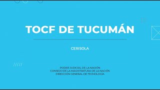 TOCF Tucumán  Causa Cerisola [upl. by Mazel]