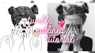 Tumblr outline tutorial with picsart [upl. by Breana]