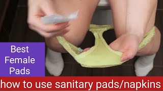 How to use sanitary pads  sanitary pads  female pads  sanitary napkin during period  konsa pads [upl. by Jerald314]