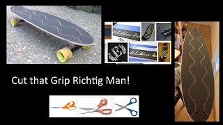 Griptape Designs für das Longboard Schneiden [upl. by Mercy]