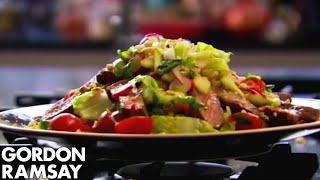 How to Cook Steak and Spicy Beef Salad Recipe  Gordon Ramsay [upl. by Racso]