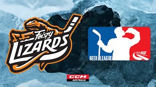 Feisty Lizards V Hellfish  Div  10th May  IceHQ Beer League ice hockey [upl. by Dahs633]