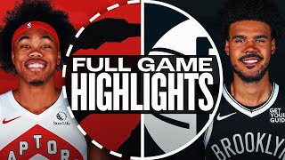 RAPTORS at NETS  NBA PRESEASON FULL GAME HIGHLIGHTS  October 18 2024 [upl. by Magree]