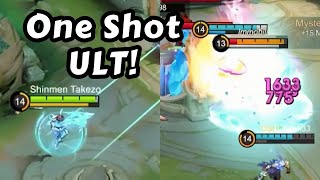 I Tried A One Shot Ult Kimmy Build In Mid  Mobile Legends Shinmen Takezo [upl. by Ayhtin]