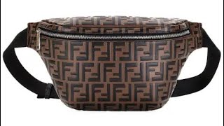 FENDI EMBOSSED LEATHER BELT BAG luxury fendi bag [upl. by Notsud637]