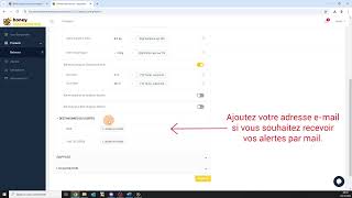 Ajouter un destinataire pour les alertes par mail ou sms depuis la plateforme [upl. by Yoj]