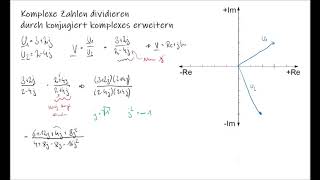 Komplexe Division durch konjugiert komplex erweitern [upl. by Anelas732]