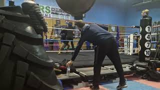 Ellis sparring at notts r2 071024 [upl. by Enelyw]