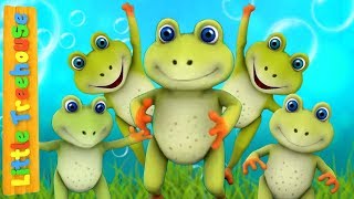 Five Little Speckled Frogs  Kindergarten Nursery Rhymes for Babies [upl. by Murielle660]