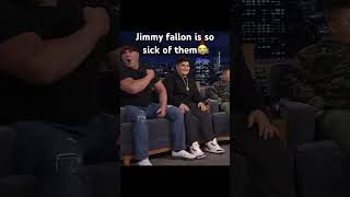 Jimmy fallon is so sick of them 😭jimmyfallon rizzler bigjustice shorts [upl. by Cavil109]