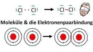 Elektronenpaarbindung bei Molekülen  Atombindung  Chemie Endlich Verstehen [upl. by Nolaf]