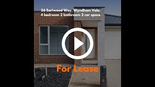 For Lease 26 Earlwood Way Wyndham Vale [upl. by Rosenblatt]