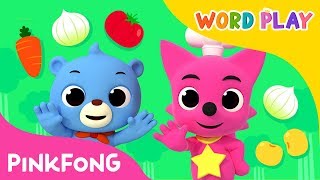 Vegetables  Word Play  Pinkfong Songs for Children [upl. by Nunci573]