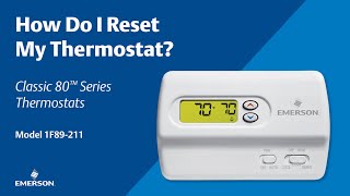 Classic 80 Series  1F89211  How Do I Reset My Thermostat [upl. by Adok]