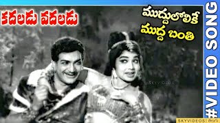 Kadaladu Vadaladu Movie Muddulolike Mudda Banthi Video Song NTR Jayalalitha skyvideostelugu [upl. by Esoryram]