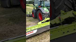 A beautiful day for cutting hay hay agriculture dutchfarmers fendt drone epic farming claas [upl. by Alcinia908]