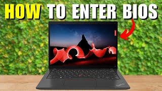 How To Enter BIOS Lenovo ThinkPad T14 [upl. by Ahseen602]