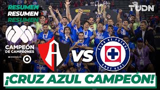 Resumen y goles  Atlas 2342 Cruz Azul  Supercopa Mx 2022  TUDN [upl. by Sllew]