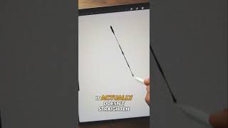 PROCREATE TIP Straighten Lines with Different Weights [upl. by Yenhpad]