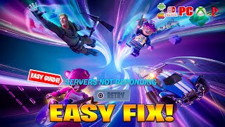 Why Fortnite Servers Is Down Log in How to fix Fortnite Update Servers Down Offline Chapter 5 [upl. by Dav]