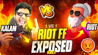 FINALLY RIOT FF EXPOSED😎  ARE YE TOH SCAMMER NIKLA RE 😒🤣 [upl. by Learsi]