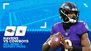 Ravens vs Cowboys NFL Week 3 Predictions  The SPIN Clip [upl. by Haras910]