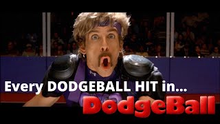 Every Dodgeball Hit in DODGEBALL [upl. by Fabi]