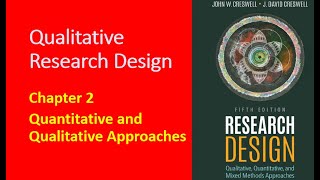 Qualitative research Design Creswell  Ch 2 Quantitative and Qualitative Approaches [upl. by Pedrick903]