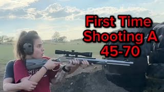 Her First Time Shooting A 4570 [upl. by Arramas]