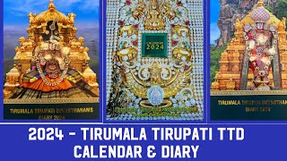 TTD 2024 Calendar amp TTD 2024 Diary  Tirumala Tirupati  Live Video [upl. by Beryle]