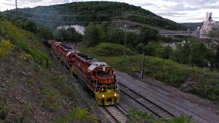 Five GP382s Thrashing in Notch 8 wBPRR WAJO  7262024 [upl. by Eloken176]