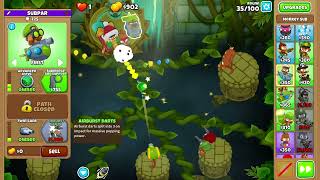 Bloon Exclusion Zone  Churchill On Sanctuary Chimps Showcase Version 450 Churchill buffs [upl. by Retlaw]