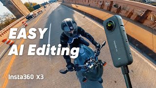 Insta360 X3  How to use Insta360 AI Editing in 3 minutes [upl. by Onabru740]