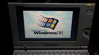 Instalando Windows98 en un Toshiba Libretto 100CT  ESEN [upl. by Aisauqal]